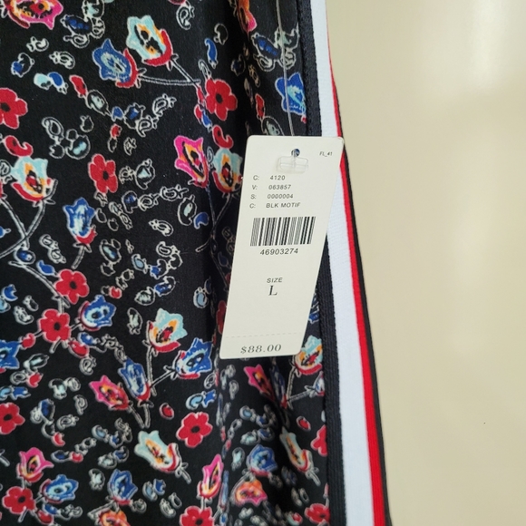 New Anthropologie Striped Floral Pencil Skirt by Current Air Size L - Picture 3 of 8